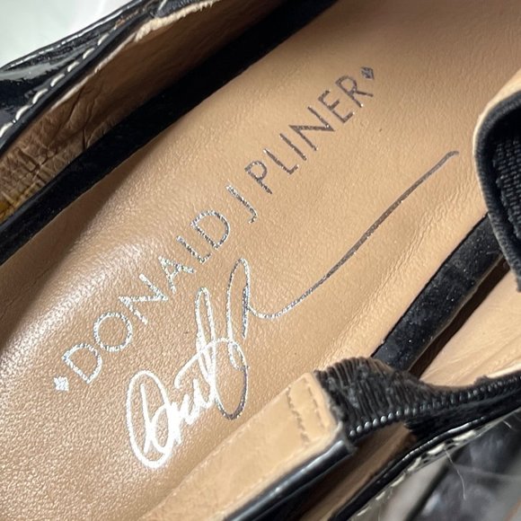 Donald J Pliner Nika High Heel Sandal Open Toe Slingback Black Women's 6.5 - Picture 7 of 12